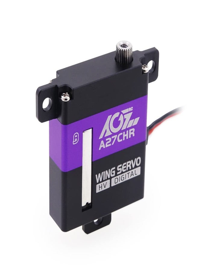 AGFRC 10.2KG High-Torque Micro RC-Wing-Servo - Digital CNC Thin Metal Gear Digital Coreless Servo Motor for Airplane Glider(A27CHR) - Image 1